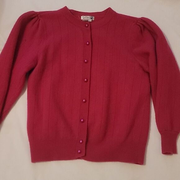 Vintage Adele Joyce lambwood /angora cardigan size large. - Picture 5 of 9